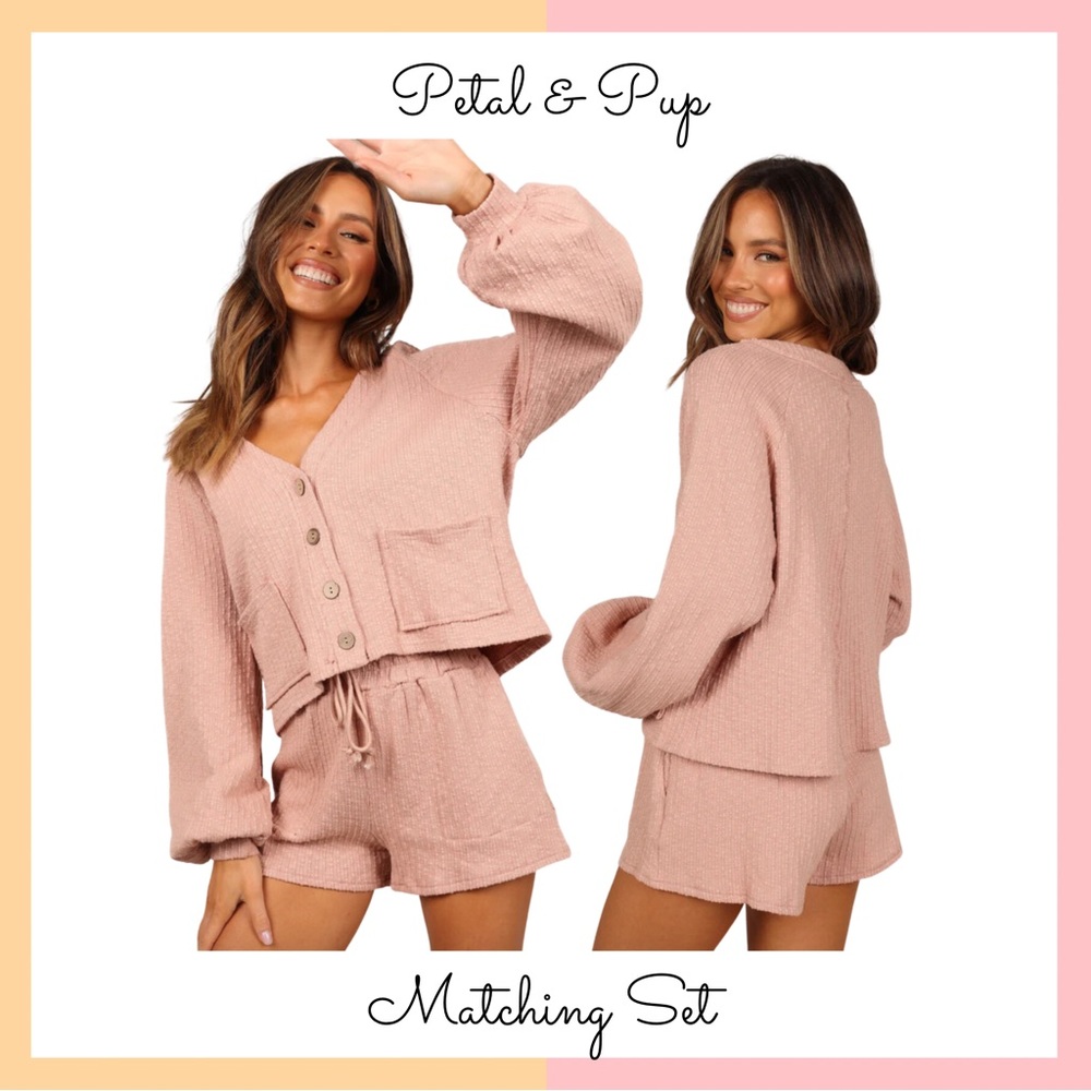 Petal & Pup Pink Sweater Cardigan